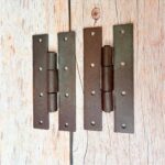 Vintage Rustic Iron Door Hinges Set of 2 – Handmade Farmhouse Hardware for Doors and Cabinets - Image 6