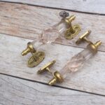 Vintage Pink Crystal Glass Door Handle – 6 Inch Antique Brass Pull Handle for Cabinets, Drawers & Furniture Hardware - Image 10