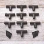 Handmade cast Iron Door Gate Knobs Pull Kitchen Hardware Vintage Style Lot Of 10