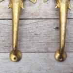 Handmade Brass Ganesha Door Handle Pair – Elephant Antique Temple Door Pull Hardware for Home & Pooja Room 2 PCS - Image 5