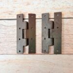 Vintage Rustic Iron Door Hinges Set of 2 – Handmade Farmhouse Hardware for Doors and Cabinets - Image 2