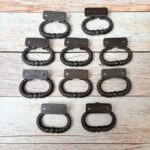 Vintage Twisted Rope Drawer Pulls | Cast Iron Cabinet Hardware 10 pcs lot - Image 6