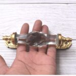 Vintage White Crystal Glass Door Handle – 6 Inch Antique Brass Pull Handle for Cabinets, Drawers & Furniture Hardware - Image 6