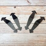 Rustic Metal L-Angle Corner Braces for Furniture & Wood Boxes 4 Pcs Lot - Image 3