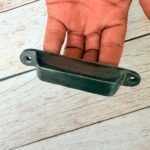 Vintage Cast Iron Cup Pull Handle Antique Drawer Pull, Rustic Cabinet Bin Handle, Farmhouse Dresser Cup Handle for Kitchen Cabinets & Furniture Lot of 6 - Image 3