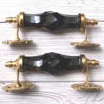 Vintage Black Crystal Glass Door Handle – Antique Brass Pull Handle for Cabinets, Drawers & Furniture 2 pcs - Image 7