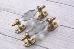 Vintage White Crystal Glass Door Handle – 6 Inch Antique Brass Pull Handle for Cabinets, Drawers & Furniture Hardware - Image 4