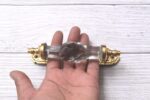 Vintage White Crystal Glass Door Handle – 6 Inch Antique Brass Pull Handle for Cabinets, Drawers & Furniture Hardware - Image 5