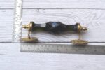 Vintage Style Brass and Glass Door Pulls 7" Inch – Black Gate Kitchen Handles 2pcs - Image 3