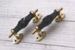 Vintage Black Crystal Glass Door Handle – Antique Brass Pull Handle for Cabinets, Drawers & Furniture 2 pcs - Image 5