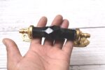 Vintage Black Crystal Glass Door Handle – Antique Brass Pull Handle for Cabinets, Drawers & Furniture 2 pcs - Image 4