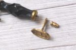 Vintage Black Crystal Glass Door Handle – Antique Brass Pull Handle for Cabinets, Drawers & Furniture 2 pcs - Image 2