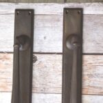 Rustic Iron Barn Door Pull Handle – 20 Inch Large Vintage Door Handle with Backplate for Sliding Doors & Gates 2 pcs Lot - Image 9