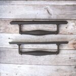 Rustic Iron Barn Door Pull Handle – 20 Inch Large Vintage Door Handle with Backplate for Sliding Doors & Gates 2 pcs Lot - Image 5