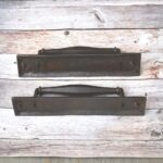 Rustic Iron Barn Door Pull Handle – 20 Inch Large Vintage Door Handle with Backplate for Sliding Doors & Gates 2 pcs Lot - Image 4