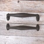 Hand Forged Iron Pull Handle – 15 inch Rustic Farmhouse Door Handle for Barn Doors & Gates 2 Pcs Lot - Image 6