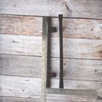 Hand Forged Iron Pull Handle12 Inch Rustic Hammered Cabinet & Barn Door Handle | Antique Furniture Handle 2 Pcs Lot - Image 2