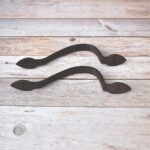 Iron Door Pull Handle – 14" Vintage Heavy Duty Black Door Handle for Sliding Barn Doors, Gates, Cabinets, Garage, Sheds & Furniture (Pack of 2) - Image 6