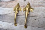 Handmade Brass Ganesha Door Handle Pair – Elephant Antique Temple Door Pull Hardware for Home & Pooja Room 2 PCS - Image 8
