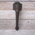 Elephant Head Cast Iron Door Handle – 11 Inch Rustic Antique Black Decorative Pull Handle for Doors, Gates & Barn Doors 1 Pcs - Image 4