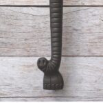 Elephant Trunk Cast Iron Door Handle – Rustic Antique Black Decorative Pull Handle for Doors, Cabinets & Gates 1 Pcs - Image 3