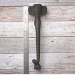 Elephant Trunk Cast Iron Door Handle – Rustic Antique Black Decorative Pull Handle for Doors, Cabinets & Gates 1 Pcs - Image 8