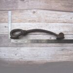 Hand Forged Twisted Iron Pull Handle – Rustic Antique Black Barn Door Handle | Heavy Duty Door Pull for Gates & Cabinets 1 Pcs - Image 6