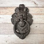 Vintage Cast Iron Devil Face Door Knocker – Gothic Entrance Door Knocker, Antique Style Heavy Duty Front Door Hardware, Rustic Medieval Home Decor - Image 2