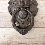 Vintage Cast Iron Devil Face Door Knocker – Gothic Entrance Door Knocker, Antique Style Heavy Duty Front Door Hardware, Rustic Medieval Home Decor - Image 4