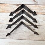 Rustic Metal L-Angle Corner Braces for Furniture & Wood Boxes 4 Pcs Lot