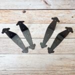 Rustic Metal L-Angle Corner Braces for Furniture & Wood Boxes 4 Pcs Lot - Image 5