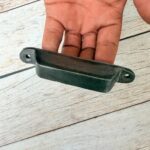 Vintage Cast Iron Cup Pull Handle Antique Drawer Pull, Rustic Cabinet Bin Handle, Farmhouse Dresser Cup Handle for Kitchen Cabinets & Furniture Lot of 6 - Image 4