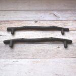 Rustic Branch Style Cast Iron Cabinet Handle –16 Inch Antique Black Tree Branch Pull Handle for Cabinets, Drawers & Furniture 2 Pcs - Image 3