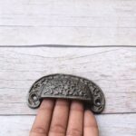 Vintage Cast Iron Cup Pull Handle – Antique Rustic Drawer Pull for Cabinets, Cupboards & Furniture 6 Pcs - Image 4