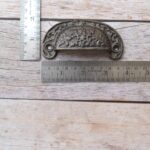 Vintage Cast Iron Cup Pull Handle – Antique Rustic Drawer Pull for Cabinets, Cupboards & Furniture 6 Pcs - Image 2