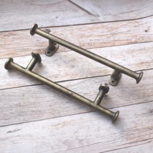 Antique Iron Cabinet Pull Handle Premium antique brass iron cabinet pull handle for kitchen cabinets, drawers, wardrobes, dressers, and furniture with heavy-duty cylindrical design.