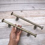 Premium Antique Iron Cabinet Pull Handle – Heavy Duty Rustic Drawer Handle for Kitchen Cabinets, Wardrobes, Dressers & Furniture (Pack of 2) - Image 2