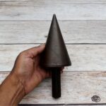 Solid Steel Cone Mandrel Hardy Tool for Anvil Blacksmith Metal Forming Cone Stake