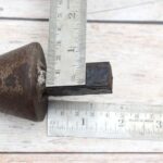Premium solid steel tapered cone hardy tool for blacksmith anvils. Perfect for shaping, tapering, expanding, forging, and precision metal forming in professional workshops.