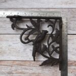 Decorative Cast Iron Bird Shelf Brackets Set of 2 – Rustic Heavy Duty Wall Shelf Supports, Vintage Farmhouse Floating Shelf - Image 6