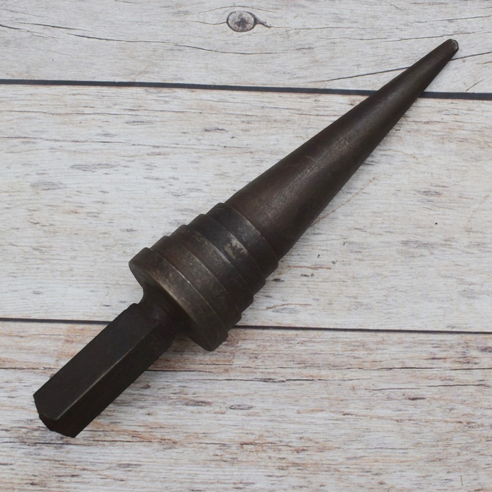 DSC_0380 Solid Steel Tapered Cone Anvil Stake with Square Shank for Ring Forming, Metal Shaping, Jewelry Making, Blacksmithing, and Silversmithing