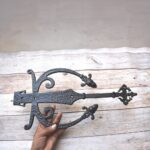 Decorative Cast Iron Spear Strap Hinge | Antique Rustic Barn Door & Gate Hinges 2 Pcs Lot - Image 5
