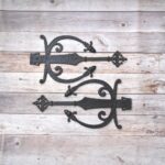 Decorative Cast Iron Spear Strap Hinge | Antique Rustic Barn Door & Gate Hinges 2 Pcs Lot - Image 7