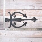 Decorative Cast Iron Spear Strap Hinge | Antique Rustic Barn Door & Gate Hinges 2 Pcs Lot - Image 9