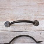 Hand Forged Iron Door Pull Handle Pair – Rustic Barn Door Handle for Wooden Doors, Gates & Entrance Lot Of 2 - Image 6
