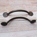 Hand Forged Iron Door Pull Handle Pair – Rustic Barn Door Handle for Wooden Doors, Gates & Entrance Lot Of 2 - Image 5