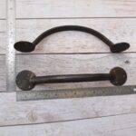 Hand Forged Iron Door Pull Handle Pair – Rustic Barn Door Handle for Wooden Doors, Gates & Entrance Lot Of 2 - Image 3