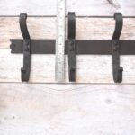 Hand Forged Iron Wall Mounted Coat Rack with 4 Hooks – Rustic Farmhouse Entryway Coat & Hat Rack - Image 11