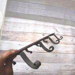 Hand Forged Iron Wall Mounted Coat Rack with 4 Hooks – Rustic Farmhouse Entryway Coat & Hat Rack - Image 8