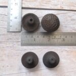 Handcrafted Hammered Cast Iron Cabinet Knob – Rustic Vintage Furniture Hardware